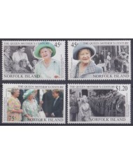 F-EX56383 NORFOLK IS MNH 1999 ROYAL FAMILY QUEEN MOTHER CENTENARY.