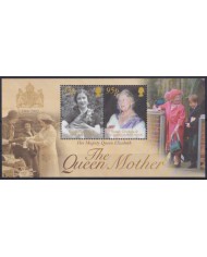 F-EX56376 SOUTH GEORGIA FALKLAND IS MNH 2000 ROYAL FAMILY QUEEN MOTHER BIRTHDAY.