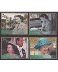 F-EX56355 SOUTH GEORGIA FALKLAND IS MNH 2002 ROYAL FAMILY QUEEN MOTHER BIRTHDAY.