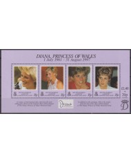 F-EX56381 SOUTH GEORGIA FALKLAND IS MNH 1997 ROYAL FAMILY DEATH PRINCE DIANA SPENCER.