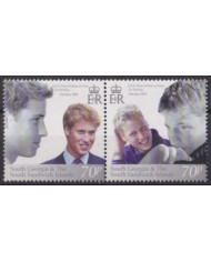 F-EX56357 SOUTH GEORGIA FALKLAND IS MNH 2000 ROYAL FAMILY 18th BIRTHDAY PRINCE WILLIAMS.