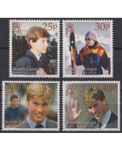 F-EX56354 SOUTH GEORGIA FALKLAND IS MNH 2000 ROYAL FAMILY 18th BIRTHDAY PRINCE WILLIAMS.