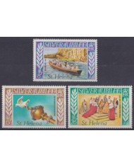 F-EX56365 ST HELENA IS UK ENGLAND MNH 1977 ROYAL SILVER JUBILEE CORONATION.