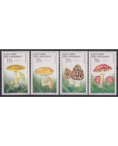 F-EX56401 TURKISH CYPRUS MNH 1997 MUSHROOMS PLANTS & FLOWER FLORES.