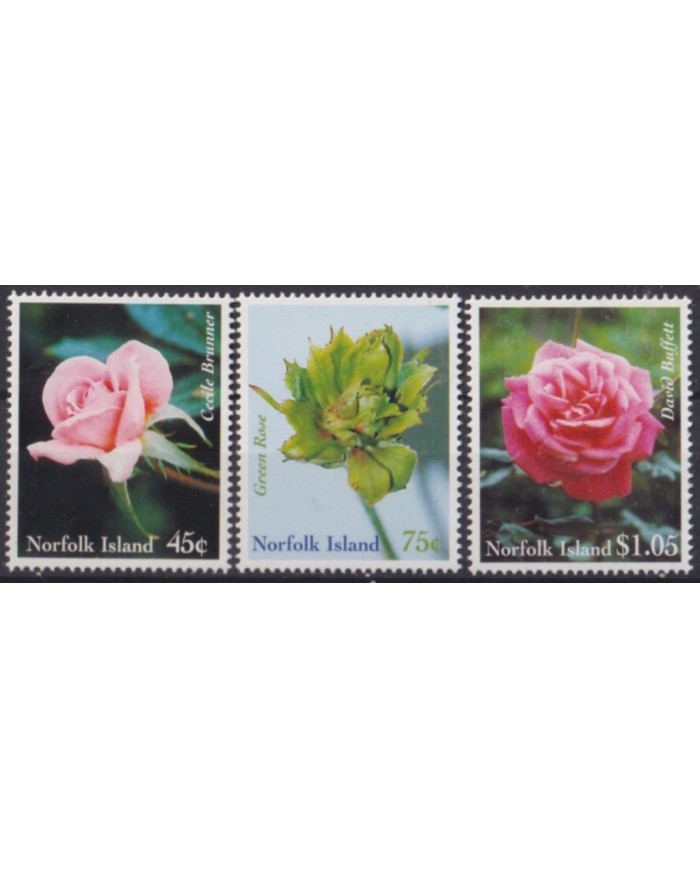 F-EX56393 NORFOLK IS MNH 1999 ROSE PLANTS & FLOWER FLORES.
