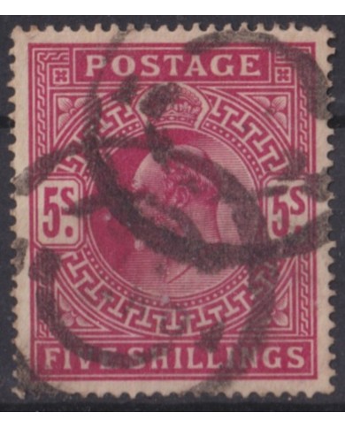 F-EX55934 GB ENGLAND UK 1902-10 EDWARD VII 5/s +150€.