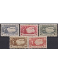 F-EX55940 YVORY COAST FRENCH COLONIES ORIGINAL GUM 1940 AVION AIRPLANE SET.