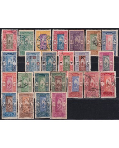 F-EX55705 YVORY COAST FRENCH COLONIES 1913-30 NEW VALEU OVERPRINT PALM STAMPS LOT +40€.