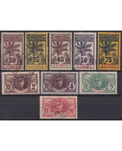 F-EX55957 GUINEA GUINEE 1906-07 USED PALM TREE INDIGENOUS +40€.