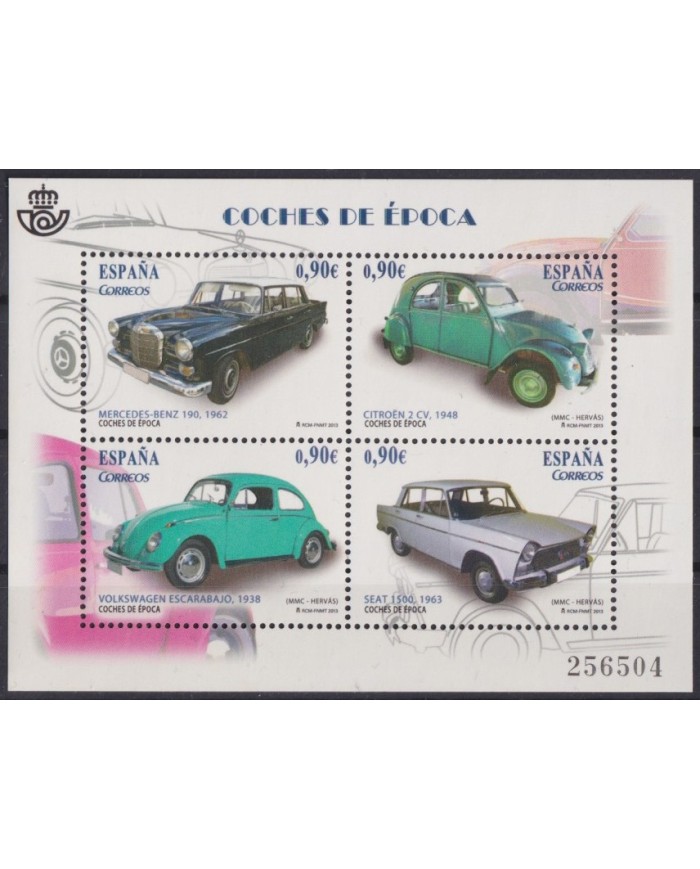 F-EX57208 SPAIN ESPAÑA MNH 2013 OLD CAR AUTOMOVIL VW CITROEN MERCEDES BENZ.