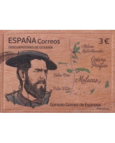 F-EX57212 SPAIN ESPAÑA MNH 2023 WOOD DISCOVERY OF OCEANIA GONZALO GOMEZ ESPINOSA.