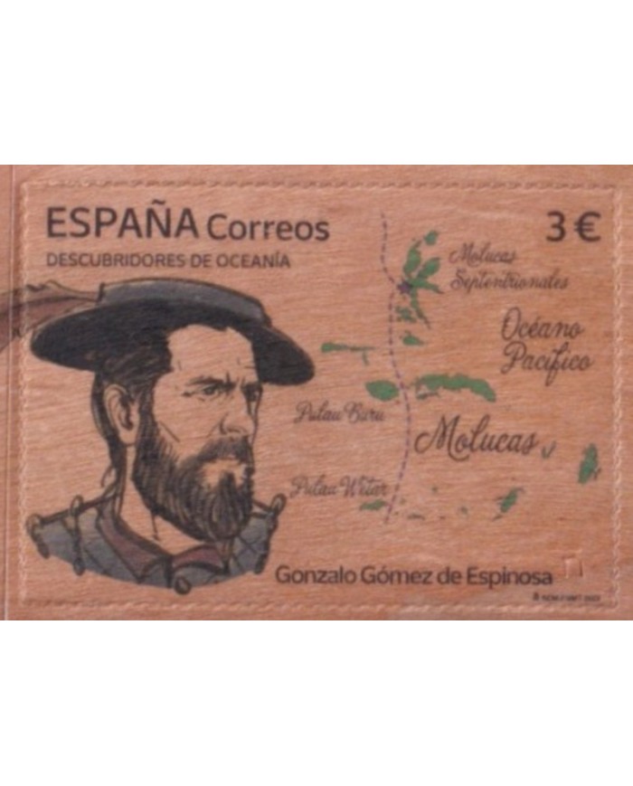 F-EX57212 SPAIN ESPAÑA MNH 2023 WOOD DISCOVERY OF OCEANIA GONZALO GOMEZ ESPINOSA.