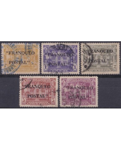 F-EX56975 PERU 1941-42 FRANQUEO POSTAL OVERPRINT +40€.
