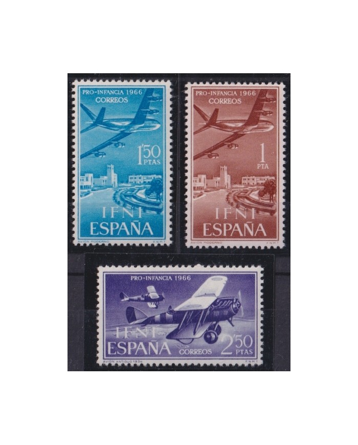 F-EX45564 ESPAÑA SPAIN SIDI IFNI MNH 1966 PRO CHILDREN AVION AIRPLANE.