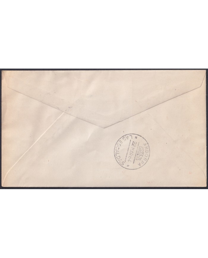 F-EX45741 ESPAÑA FERNANDO POO 1964 REG FDC STAMP DAY CHACON GOVERNOR FLOWER.