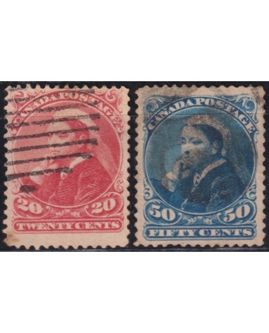 F-EX53755 CANADA 1893 QUEEN VICTORIA USED HIGHT VALUE.
