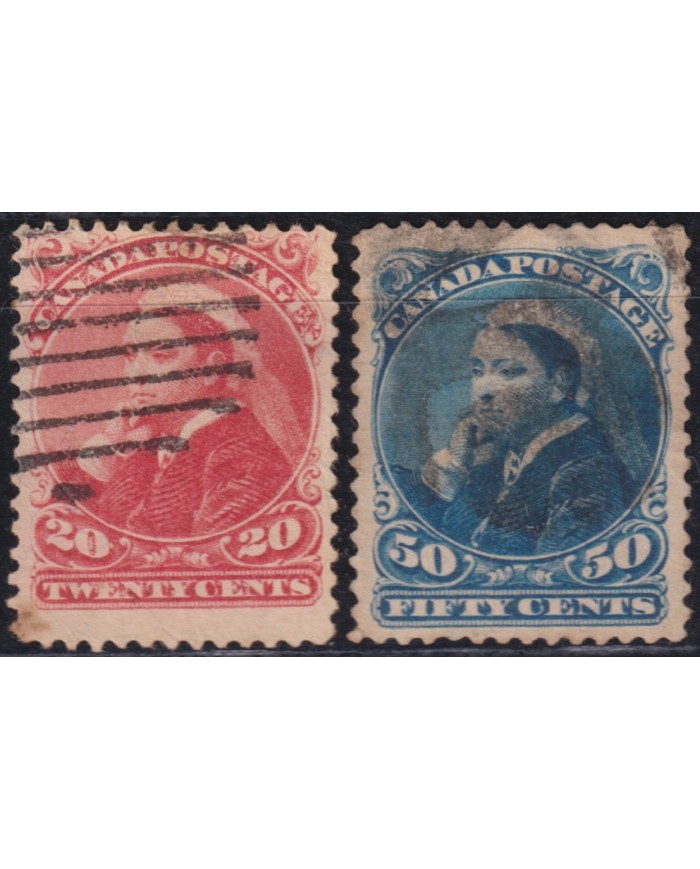 F-EX53755 CANADA 1893 QUEEN VICTORIA USED HIGHT VALUE.