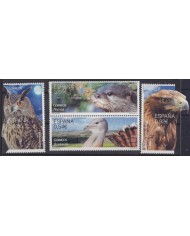 F-EX57215 ESPAÑA SPAIN 2014 MNH ENDANGERED FAUNA BIRD PIGEON OWL EAGLE.