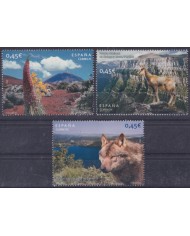 F-EX57223 ESPAÑA SPAIN 2010 MNH NATURAL PARK FOREST WOLF TEIDE SANABRIA LAKE.