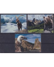 F-EX57225 ESPAÑA SPAIN 2010 MNH NATURAL PARK BEAR BIRD PICOS DE EUROPA SIERRA NEVADA.