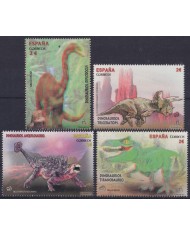F-EX57227 ESPAÑA SPAIN MNH 2015 DINOSAUR DINOSAURIOS 3D TEXTURAS.