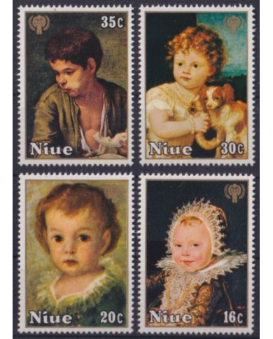 F-EX57312 NIUE MNH 1979 UNICEF ART PAINTING CHILDREN.