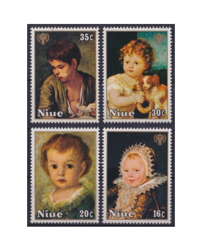 F-EX57312 NIUE MNH 1979 UNICEF ART PAINTING CHILDREN.