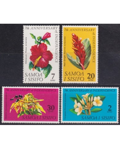 F-EX57303 SAMOA I SISIFO IS MNH 1969 7th ANNIV INDEPENDENCE FLOWER FLORES.