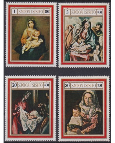 F-EX57308 SAMOA I SISIFO IS MNH 1969 CHRISTMAS ART PAINTING EL GRECO MURILLO VELZQUEZ.