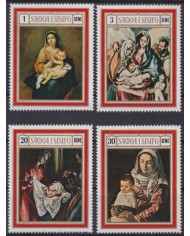 F-EX57308 SAMOA I SISIFO IS MNH 1969 CHRISTMAS ART PAINTING EL GRECO MURILLO VELZQUEZ.