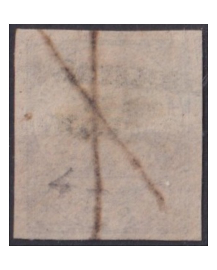 F-EX49595 PHILIPPINES SPAIN REVENUE 1869 ½ r HABILITADO POR LA NACION ORIGINAL.
