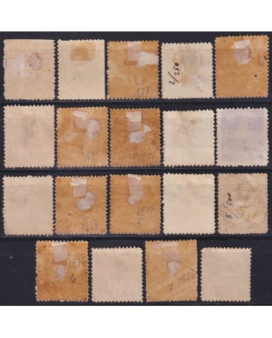 F-EX53056 SAMOA IS 1877 STAMPS LOT ORIGINAL & REPRINT.
