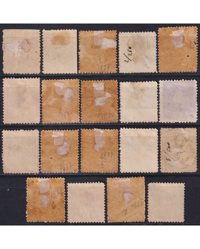 F-EX53056 SAMOA IS 1877 STAMPS LOT ORIGINAL & REPRINT.