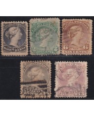 F-EX53754 CANADA 1868-70 QUEEN VICTORIA USED HIGHT VALUE.