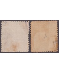 F-EX53759 VIRGIN IS 1866 Nº1-2 PERF.12. +230€ WOMAN ALEGORIE.