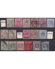 F-EX54304 STRAITS SETTLEMENTS MALAYSIA 1892-1906 USED HIGHT VALUE.