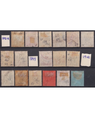 F-EX54304 STRAITS SETTLEMENTS MALAYSIA 1892-1906 USED HIGHT VALUE.