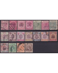 F-EX54305 STRAITS SETTLEMENTS MALAYSIA PERAK USED STAMPS LOT.