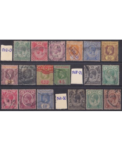 F-EX54306 STRAITS SETTLEMENTS MALAYSIA 1867-82 USED HIGHT VALUE.