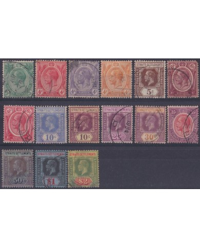 F-EX54306 STRAITS SETTLEMENTS MALAYSIA 1867-82 USED HIGHT VALUE.