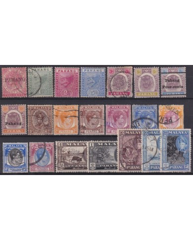 F-EX54307 STRAITS SETTLEMENTS MALAYSIA PAHANG USED HIGHT VALUE.