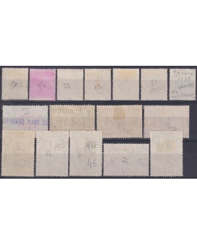 F-EX54316 STRAITS SETTLEMENTS MALAYSIA PENANG USED STAMPS LOT.