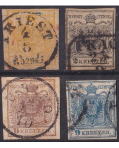 F-EX54298 AUSTRIA 1850 FIRST COMPLETE SET +250€.