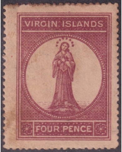 F-EX55334 VIRGIN IS 1867 4d Nº5 HOLLY MARY VIRGIN