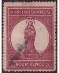 F-EX55336 VIRGIN IS 1867 4d Nº5 HOLLY MARY VIRGIN.