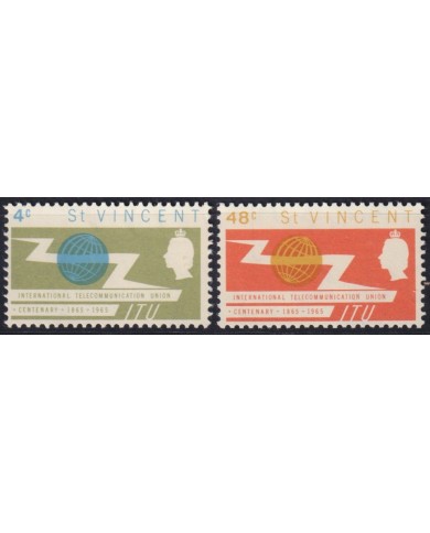 F-EX57362 ST VINCENT MNH 1965 ITU INTERNATIONAL TELECOMMUNICATIONS CENT.