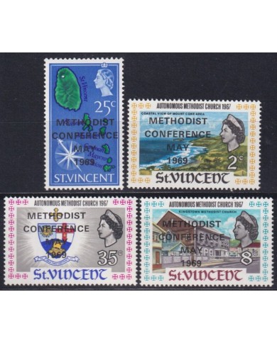F-EX57366 ST VINCENT MNH 1969 METHODIST CHURCH CONFERENCE RELIGION.