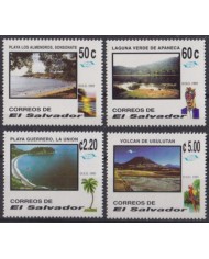 F-EX57247 EL SALVADOR MNH 1995 TOURISTIC LANDSCAPE BIRD PARROT.