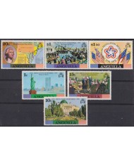 F-EX57384 ANGUILLA MNH 1975 CENTENARY OF AMERICAN REVOLUTION WASHINGTON.