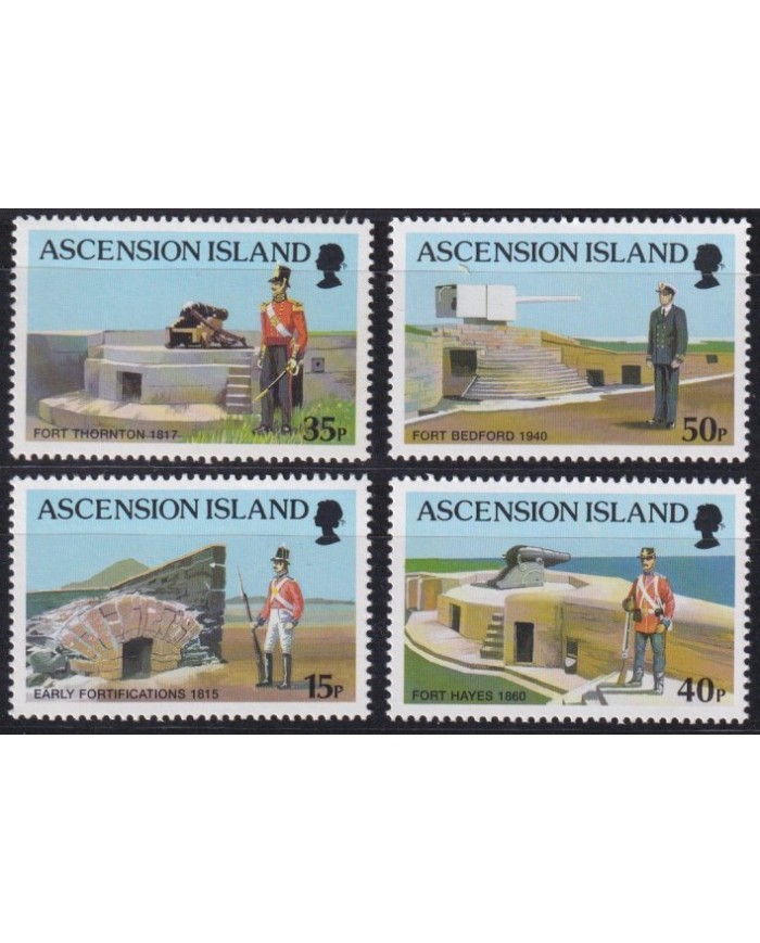 F-EX57380 ASCENSION MNH 2000 MILITAR FORTS ARCHITECTURE.